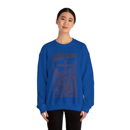 Vintage Antique Religious Biblical Drawing of Jesus Sweatshirt, 10Th Station of the Cross Sweatshirt, Way of the Cross Sweatshirt, S1590
