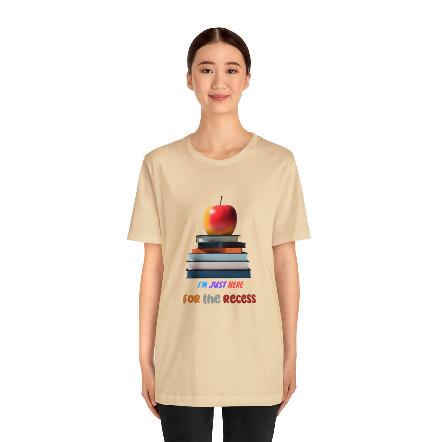 Back to school shirt funny for student, I am just here for the recess, T151