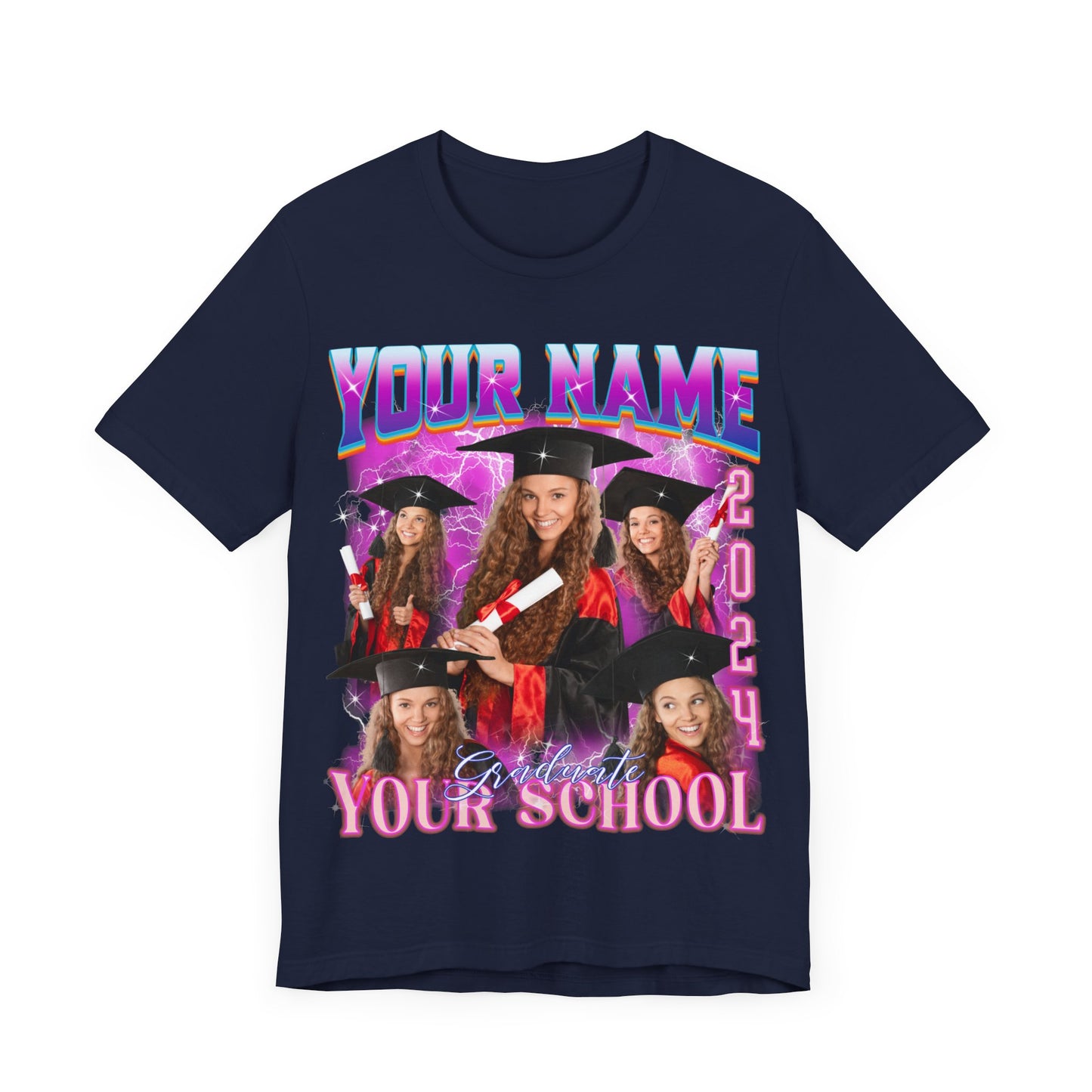 Graduation Party Shirt, Custom Bootleg Rap Tee For Graduation, Custom Graduation Shirt, Custom Photo Graduate Shirt, Senior T-Shirt, T1634