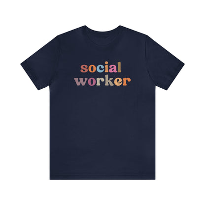 Retro Social Worker Shirt, Social Worker T-shirt for Women, School Social Worker Shirt, Social Worker Gift, T459