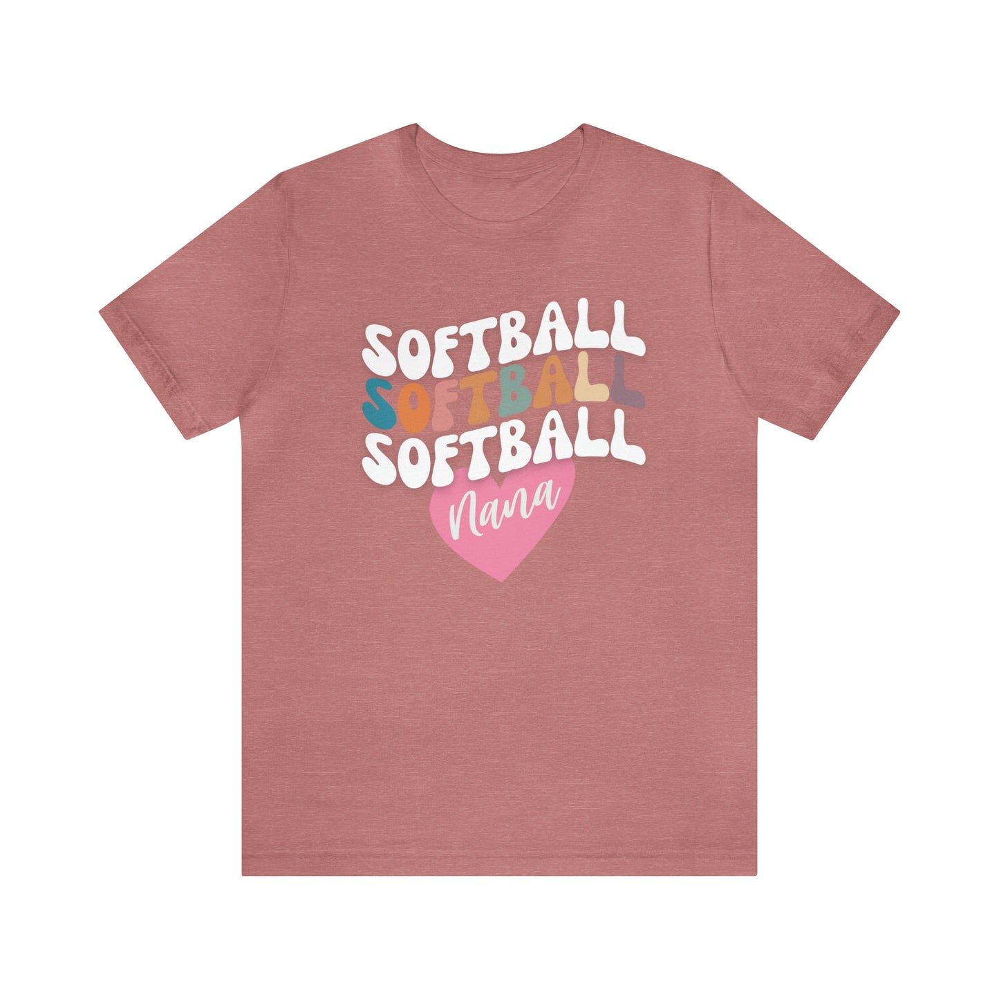 Softball Nana Shirt, Cute Softball Shirt for Grandma, Retro Softball Nana Shirt, Shirt for Nana, T330