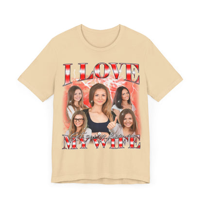 I Love My Wife Get Away From Me Shirt, Custom Wife Photo Shirt, Custom Bootleg Rap Tee, Vintage Graphic 90s Tshirt, Valentine's Shirt, T1903