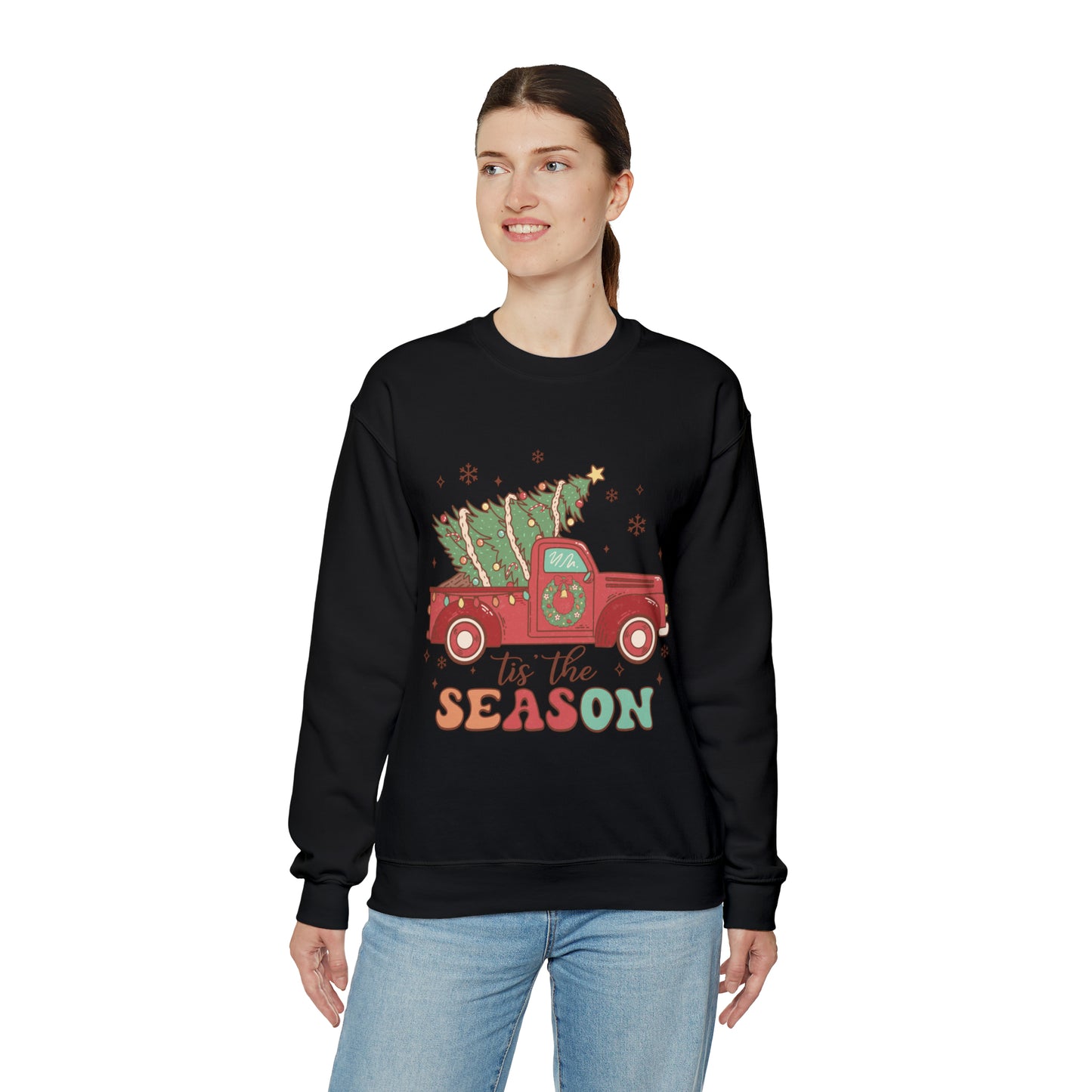 Christmas Tis The Season Sweatshirt, Merry Christmas Shirt, Christmas Tree Sweater, Christmas Tree shirt, Christmas Cake Sweatshirt, S889