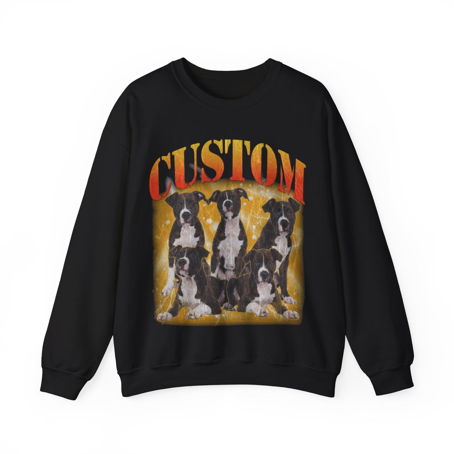 Retro Custom Your Own Bootleg Tee, Custom Cat Bootleg Tee, Custom Dog Bootleg Tee Custom dog portrait, Vintage Graphic 90s Sweatshirt, S1390