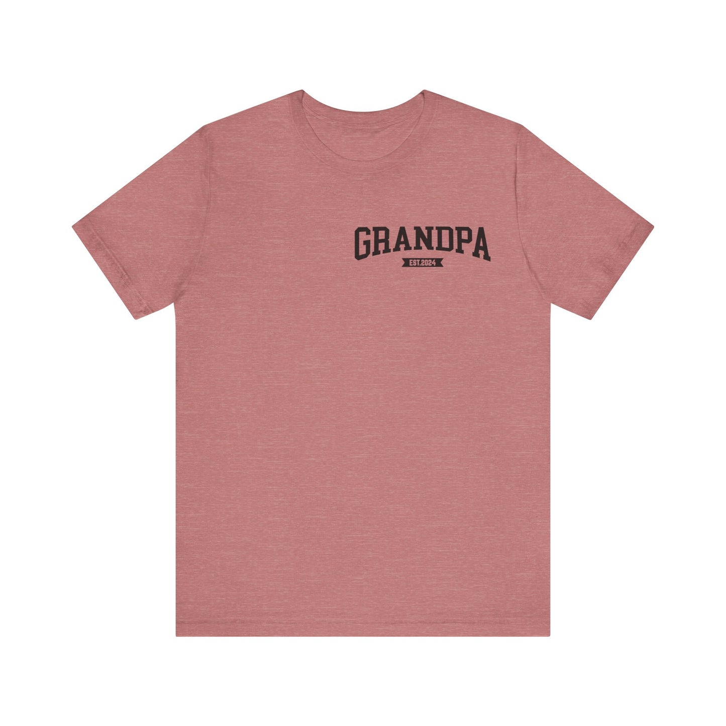 New Grandpa Est Pocket Design Shirt, Custom Father Day Shirt, Custom Fathers day Gift, Custom Grandpa Shirt, Fathers Shirt Dad shirt, T1654