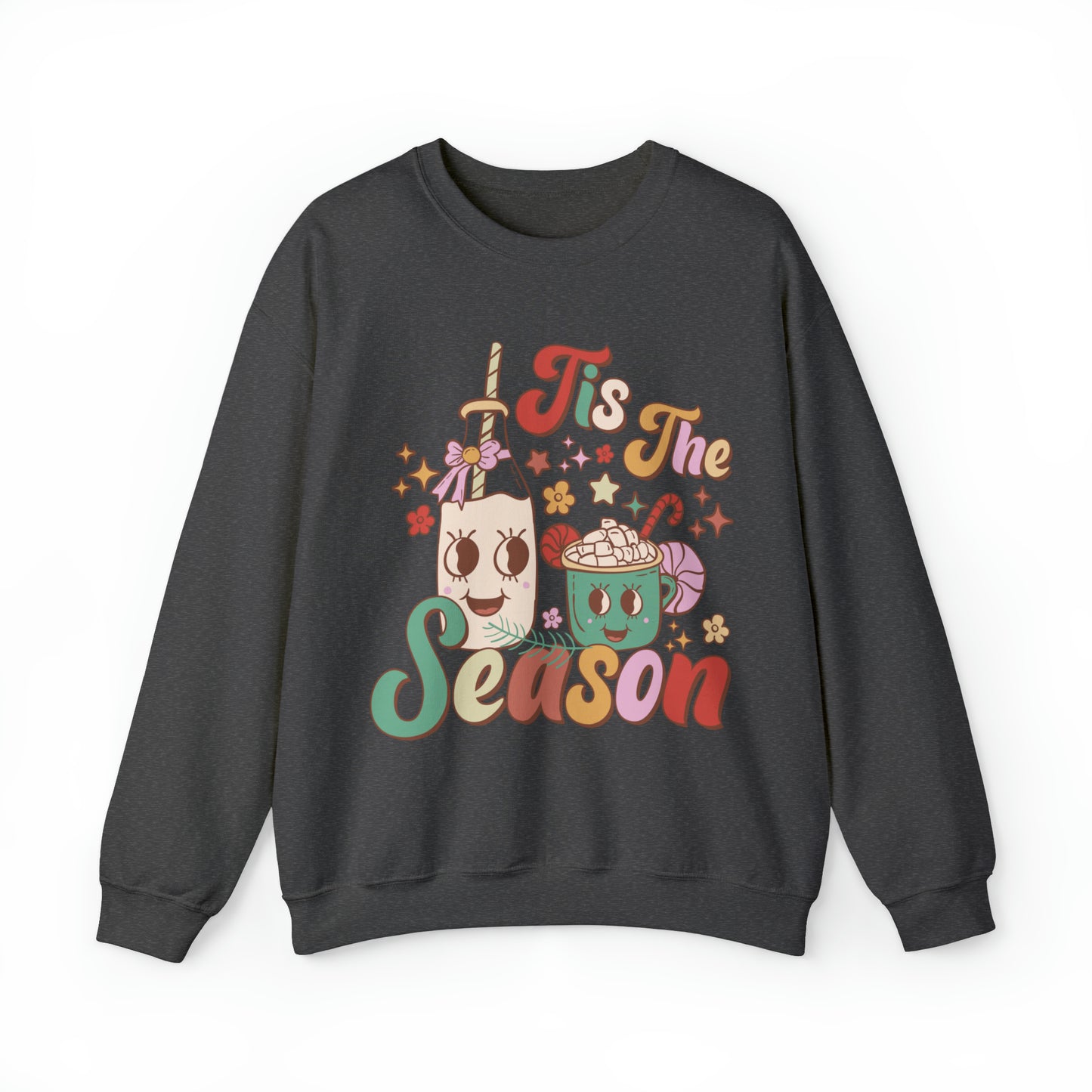 Christmas Tis The Season Sweatshirt, Merry Christmas Shirt, Christmas Tree Sweater, Christmas Tree shirt, Christmas Cake Sweatshirt, S890