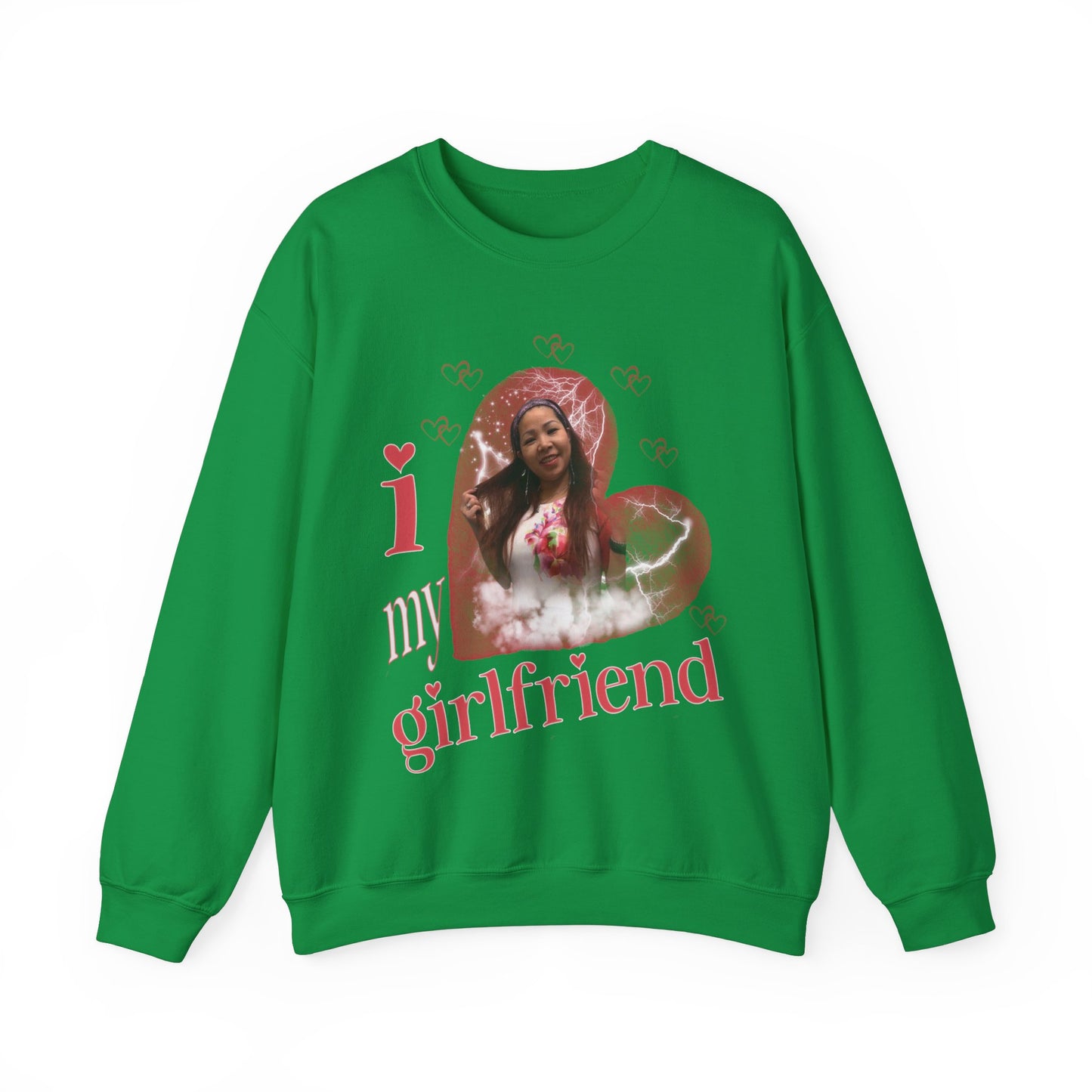 I Love My Girlfriend Sweatshirt Custom Picture, I Love My Girlfriend Custom Photo Sweatshirt, I Love My Girlfriend Sweatshirt Custom, SW1342