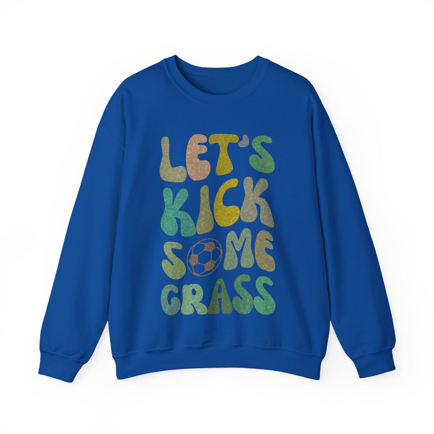 Let's Kick Some Grass Sweatshirt, Sports Women Sweatshirt, Shirt for Soccer Player, Soccer Player Sweatshirt, Game Day Sweatshirt, S1457