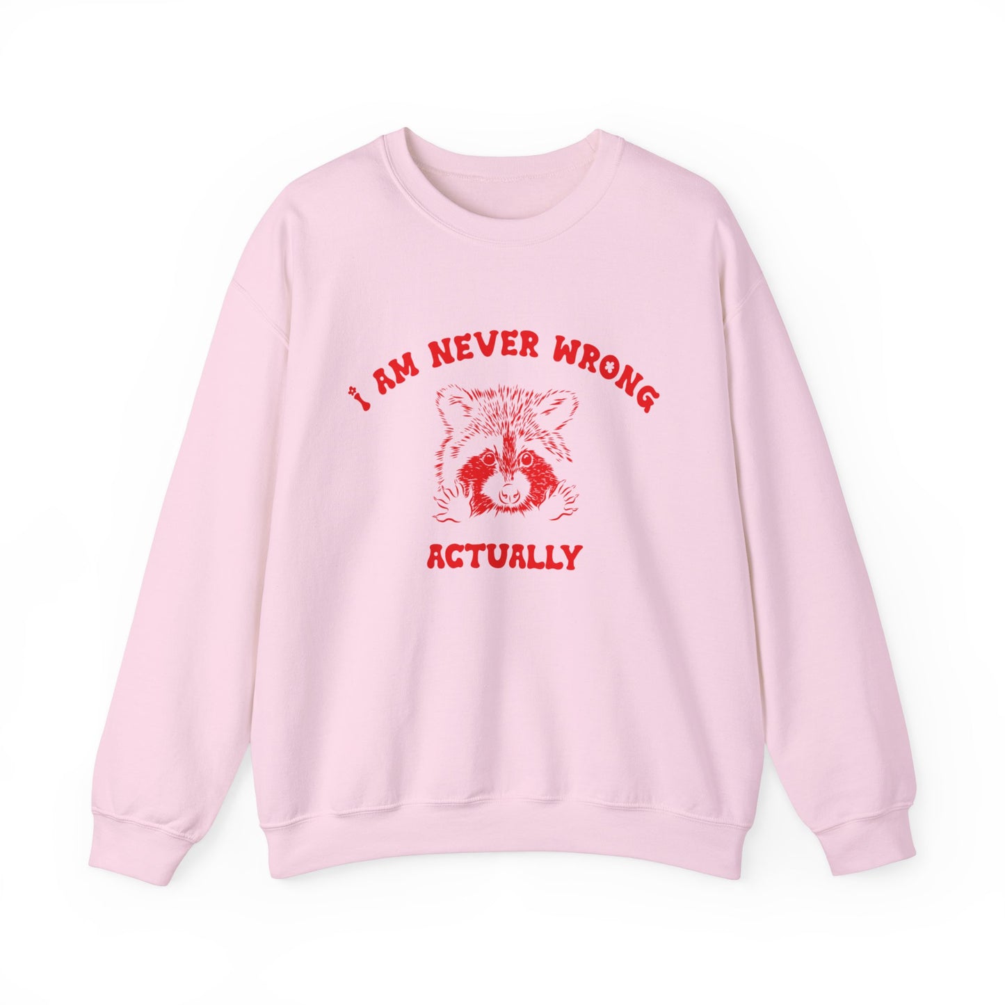 I Am Never Wrong Actually Sweatshirt, Funny Sweatshirt, Funny Meme Sweatshirt, Silly Meme Sweatshirt, Mothers day Sweatshirt, S1587