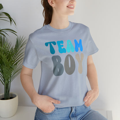 Cute Baby Announcement Shirt for Gender Reveal, Team Boy Shirt for Gender Reveal, Gender Announcement Gift for Her, T398