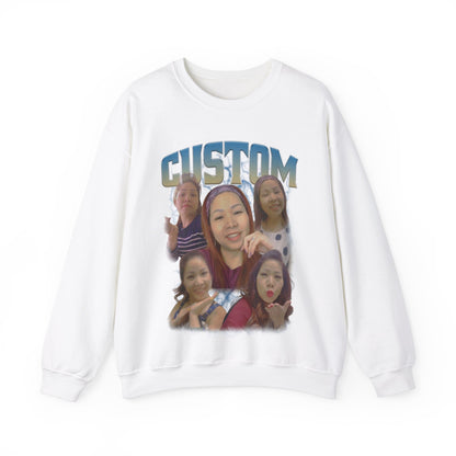 Custom Bootleg Rap Sweatshirt, Vintage Graphic 90s Custom Photo Sweatshirt, Custom Photo Sweatshirt, Sweatshirt Gift For Lover Rap, S1328