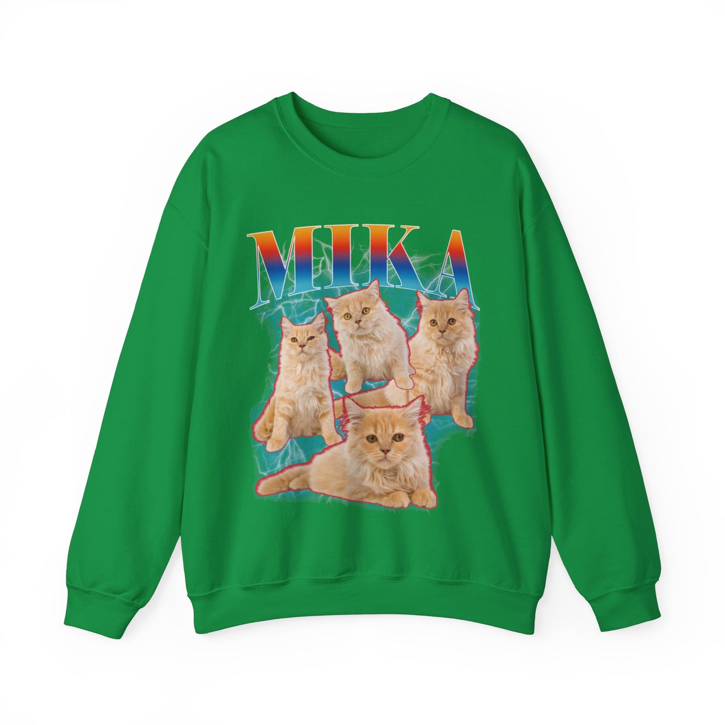 Pet Custom Vintage Sweatshirt, Custom Bootleg Rap Sweatshirt Cat Bootleg Retro 90's Sweatshirt Gift For Her, Customize Pet Sweatshirt, S1335