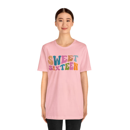 Sixteenth Birthday Gift, Sweet Sixteen Shirt for 16th Birthday Party, Cute Sweet 16 Gift for 16th Birthday TShirt for Daughter, T476