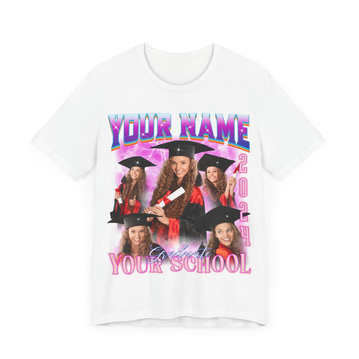 Graduation Party Shirt, Custom Bootleg Rap Tee For Graduation, Custom Graduation Shirt, Custom Photo Graduate Shirt, Senior T-Shirt, T1634