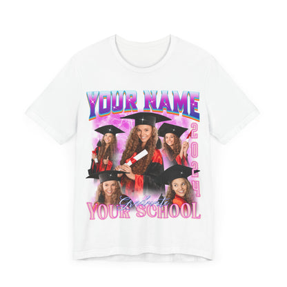 Graduation Party Shirt, Custom Bootleg Rap Tee For Graduation, Custom Graduation Shirt, Custom Photo Graduate Shirt, Senior T-Shirt, T1634