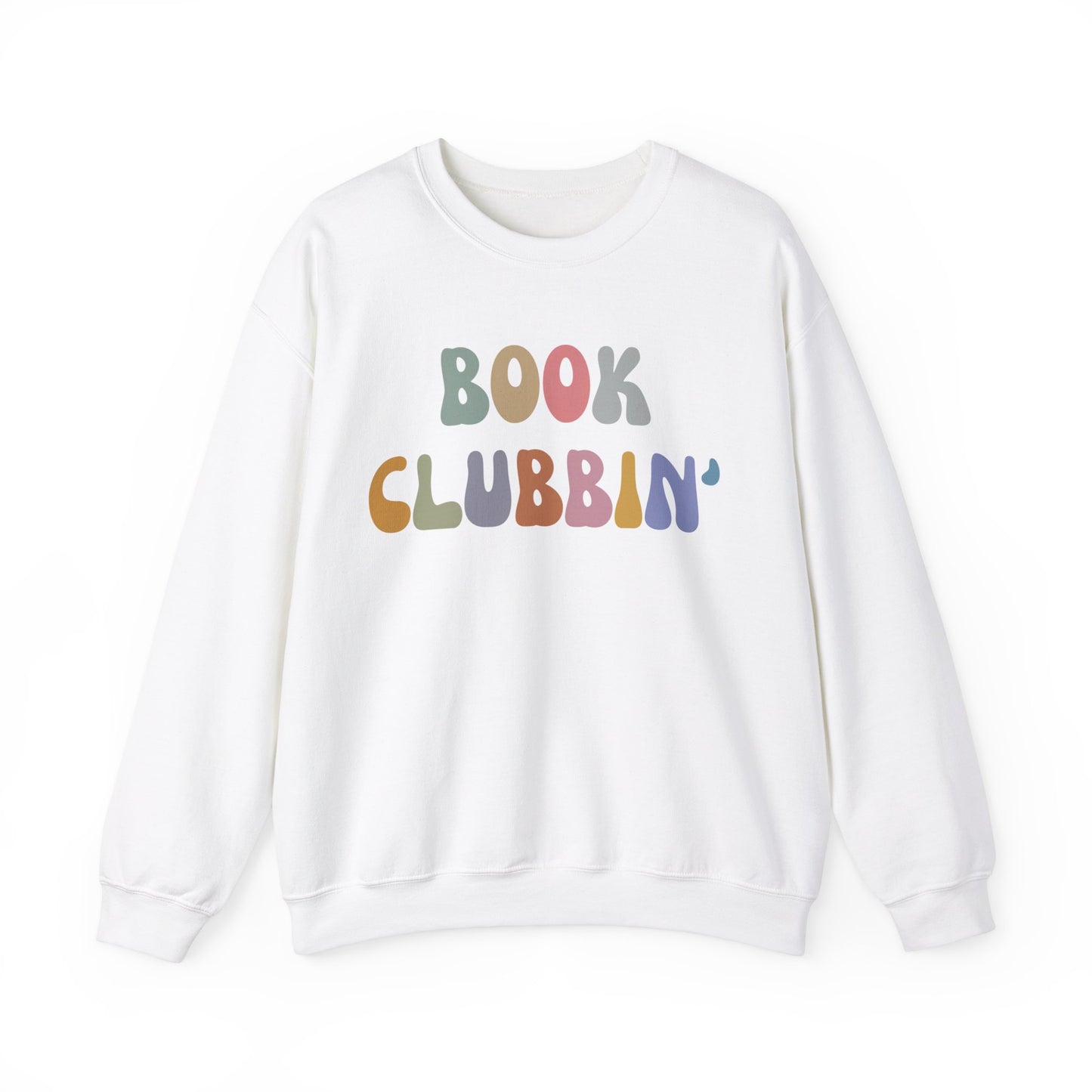 Book Clubbin' Sweatshirt, Librarian Sweatshirt for Bibliophile, Book Lovers Club Sweatshirt, Book Nerd Sweatshirt Bookworm Sweatshirt, S1171