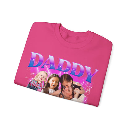 Custom Bootleg Rap Daddy Tee, Custom Photo Daddy Sweatshirt, Dad Shirt With Kid Face Photos Custom Father's Day Gift, Face Father Gift S1648