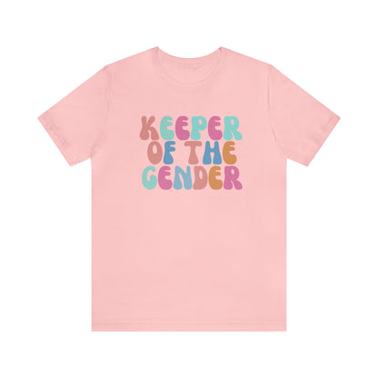 Cute Baby Announcement Shirt for Gender Reveal, Keeper of the Gender Shirt, Gender Reveal Party Tee, T331