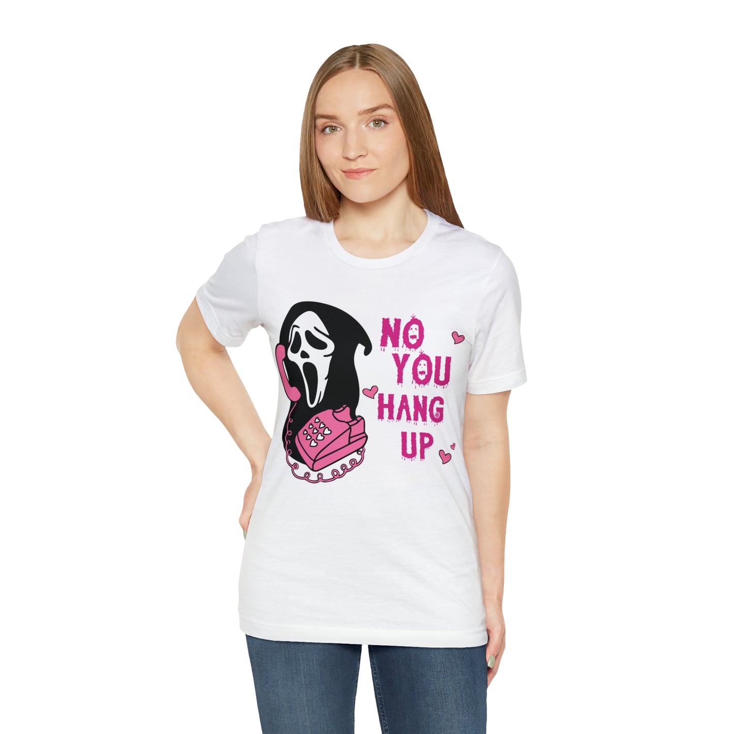 No You Hang Up Shirt, Horror Halloween Shirt, Funny Ghost Face Shirt, Funny Ghostface Tee, Funny Valentines Tee, T685