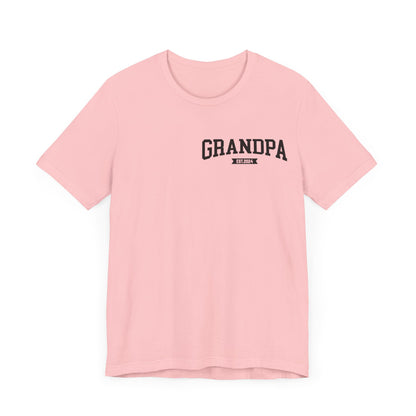 New Grandpa Est Pocket Design Shirt, Custom Father Day Shirt, Custom Fathers day Gift, Custom Grandpa Shirt, Fathers Shirt Dad shirt, T1654