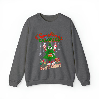 Christmas Calories Don't Count Sweatshirt, Funny Christmas Sweatshirt, Christmas Gift, Xmas calories Sweatshirt, Christmas calories, S873