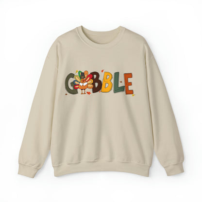 Gobble Sweatshirt, Gobble Turkey Sweatshirt, Thanksgiving Sweatshirt, Thanksgiving Dinner Sweatshirt, Family Thanksgiving Sweatshirt, S862