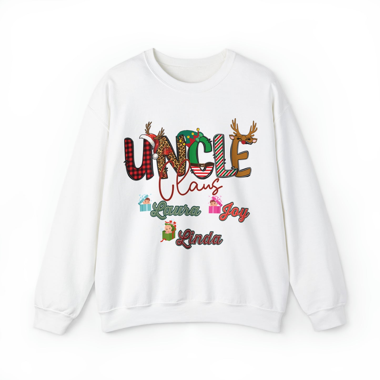 Custom Uncle Claus Sweatshirt, Christmas Uncle Sweatshirt, Christmas Uncle Sweater, Custom Uncle With Name Sweatshirt, Gifts For Uncle, S937