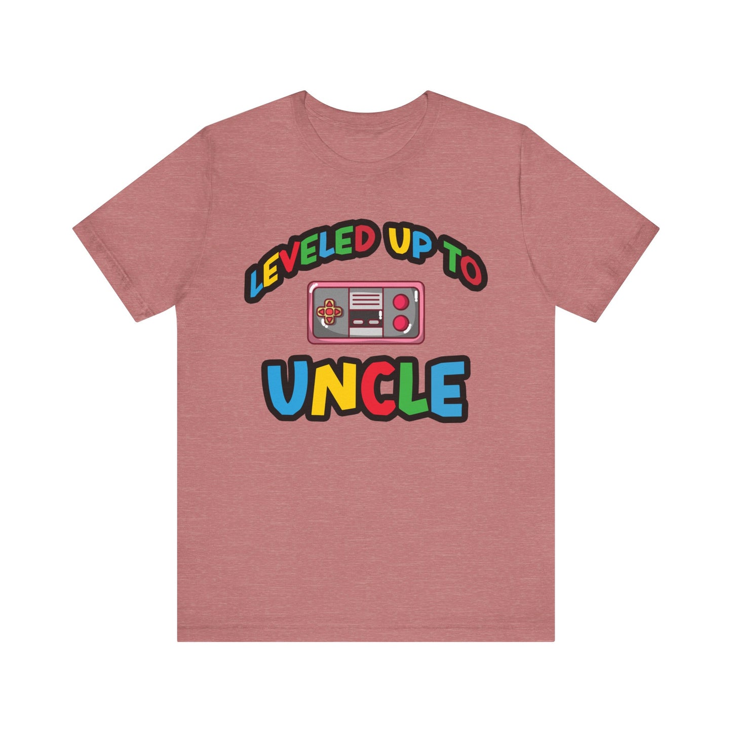 Leveled Up to Uncle Shirt, Funny Gamer T-Shirt for New Uncle, Pregnancy Announcement TShirt for Uncle, Funny Gift for Uncle to Be, T1499