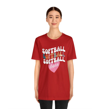 Softball Nana Shirt, Cute Softball Shirt for Grandma, Retro Softball Nana Shirt, Shirt for Nana, T330