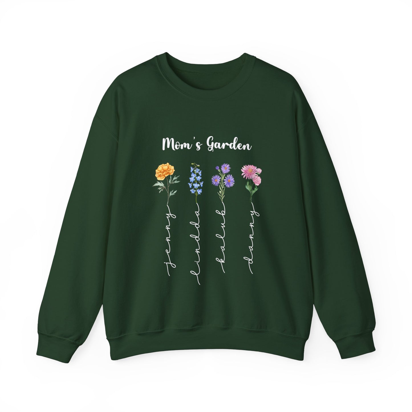 Custom Birth Month Flowers Sweatshirt, Custom Mom's Garden Sweatshirt for Mother's Day, Birth Month Flower Sweatshirt , Birth Flower, S1610