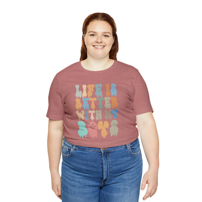 Cute Boy Mom Shirt for Birthday Gift for Mom, Life is better with my boys Shirt for Halloween Gift, T309