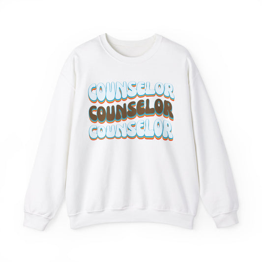 Counselor Sweatshirt, School Counselor Retro Sweatshirt, Therapists Sweatshirt, Psychologist Sweatshirt Guidance Counselor Sweatshirt, S1518