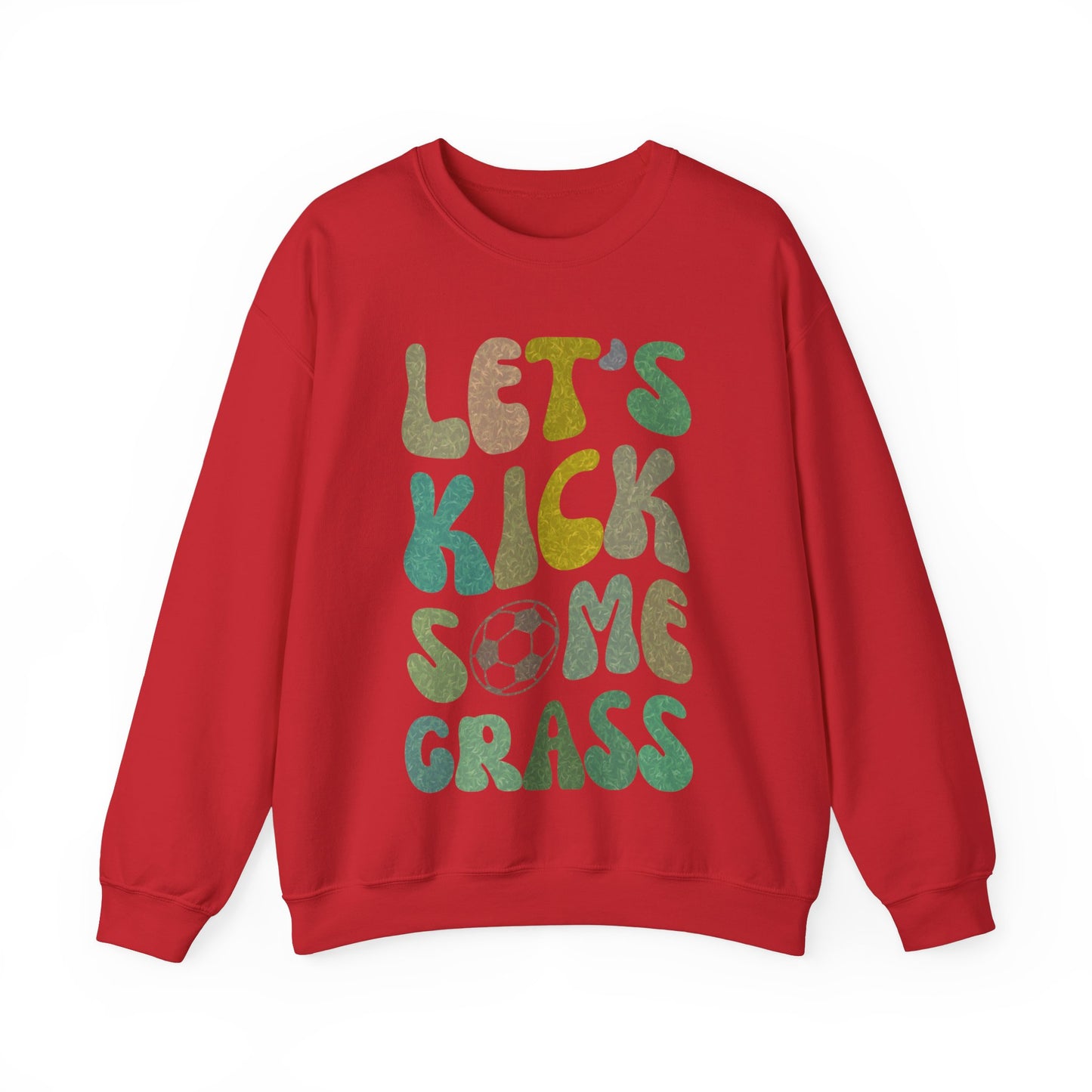 Let's Kick Some Grass Sweatshirt, Sports Women Sweatshirt, Shirt for Soccer Player, Soccer Player Sweatshirt, Game Day Sweatshirt, S1457