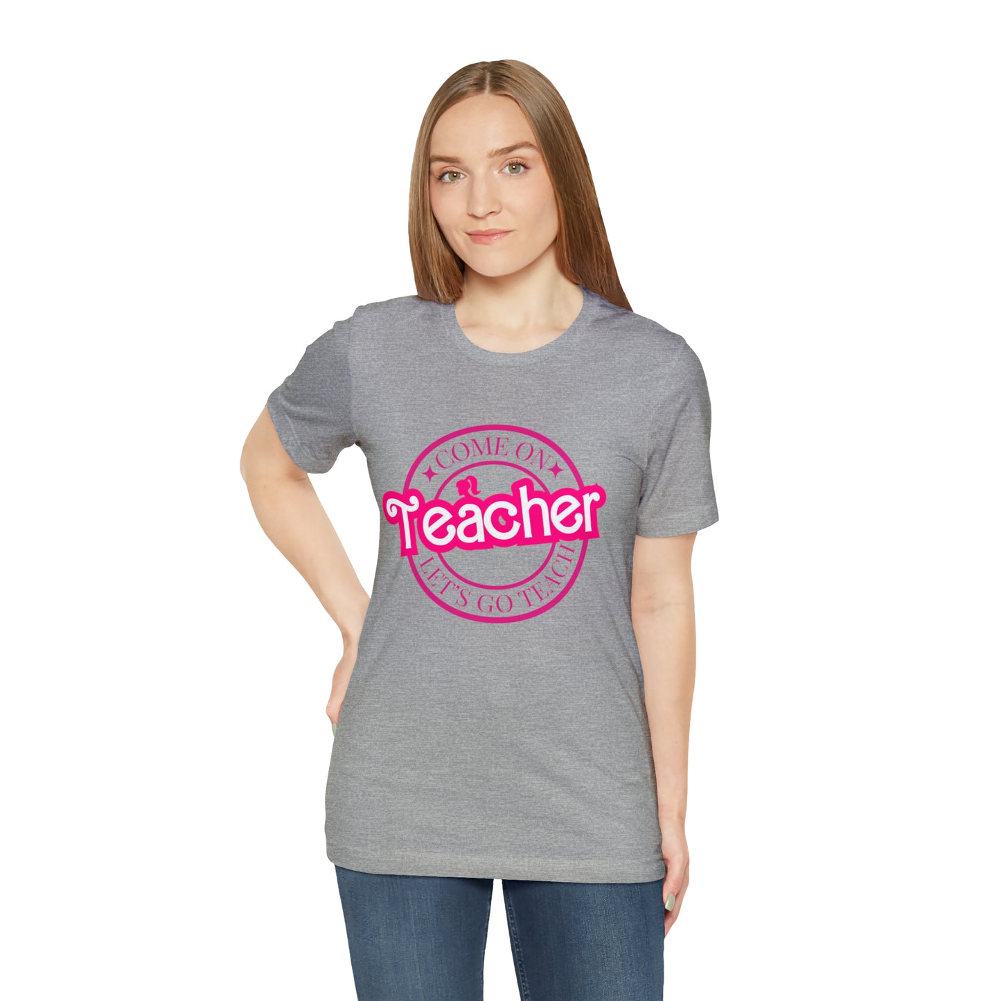 Come On Let's Go Teach Teacher Shirt, Trendy Teacher shirt, Retro Back to school, Teacher Appreciation Checkered Teacher Tee, T722