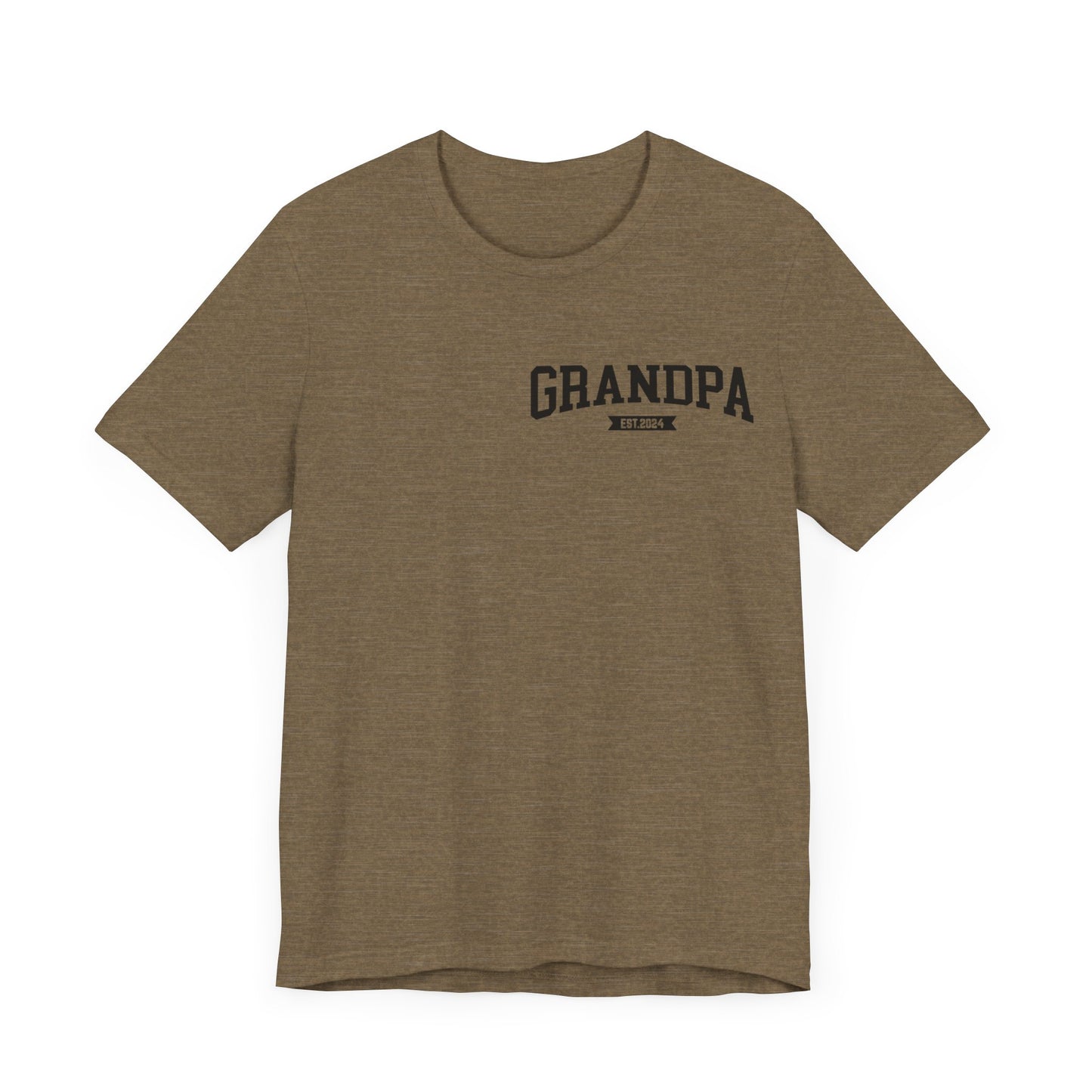 New Grandpa Est Pocket Design Shirt, Custom Father Day Shirt, Custom Fathers day Gift, Custom Grandpa Shirt, Fathers Shirt Dad shirt, T1654