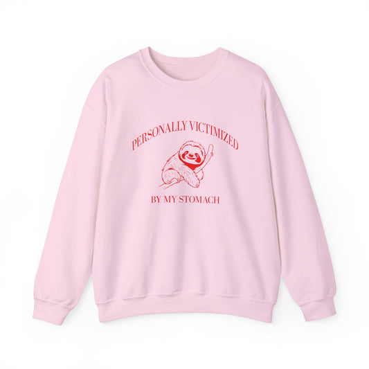 Personally Victimized By My Stomach Sweatshirt, Funny Shirt for Women, Funny Tummy Hurts Sweatshirt, Chronic Illness Sweatshirt, S1579