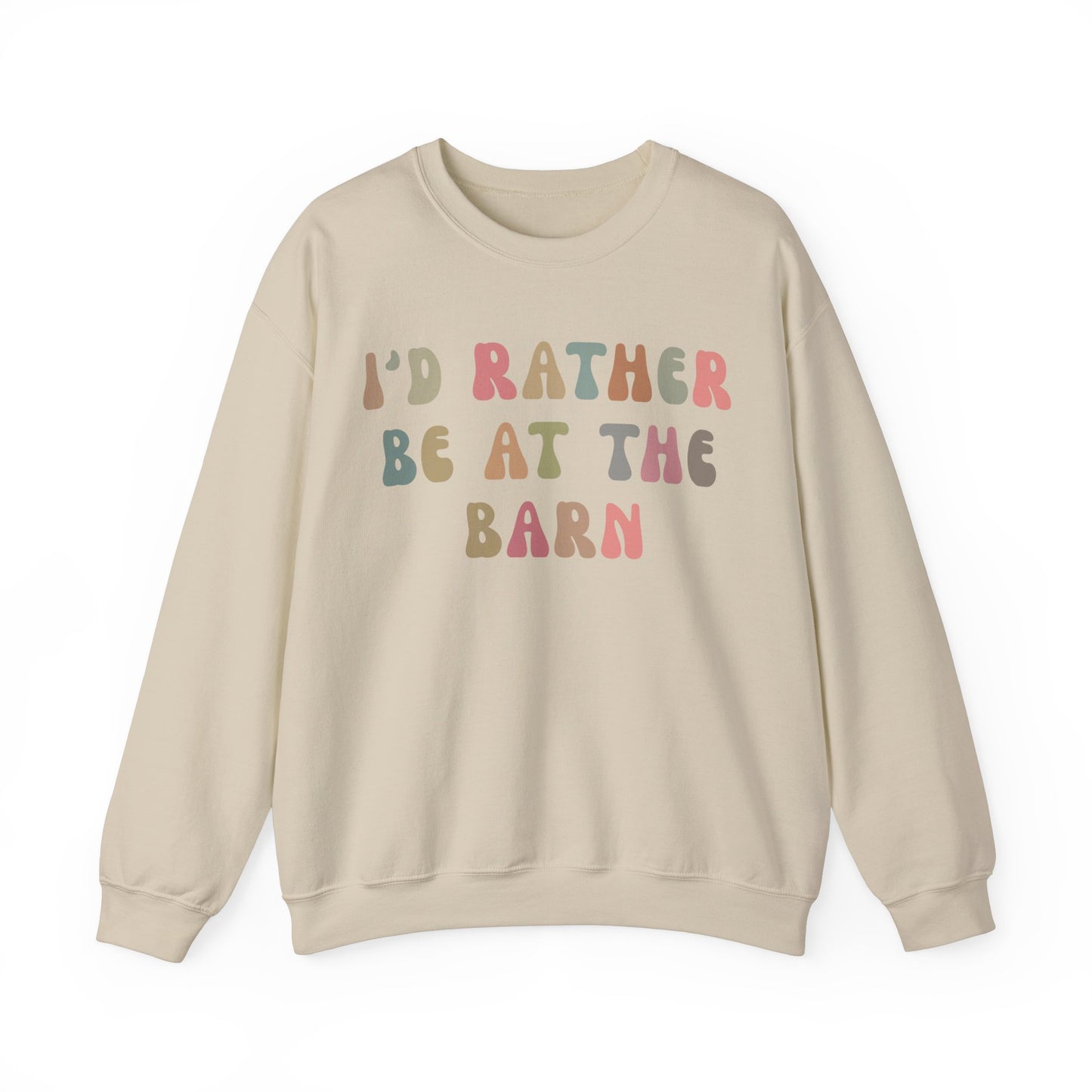 I'd Rather Be On My Barn Sweatshirt, Country Mom Shirt, Farm Life Sweatshirt, Farm Worker Sweatshirt, Horse Lover Sweatshirt, S1200