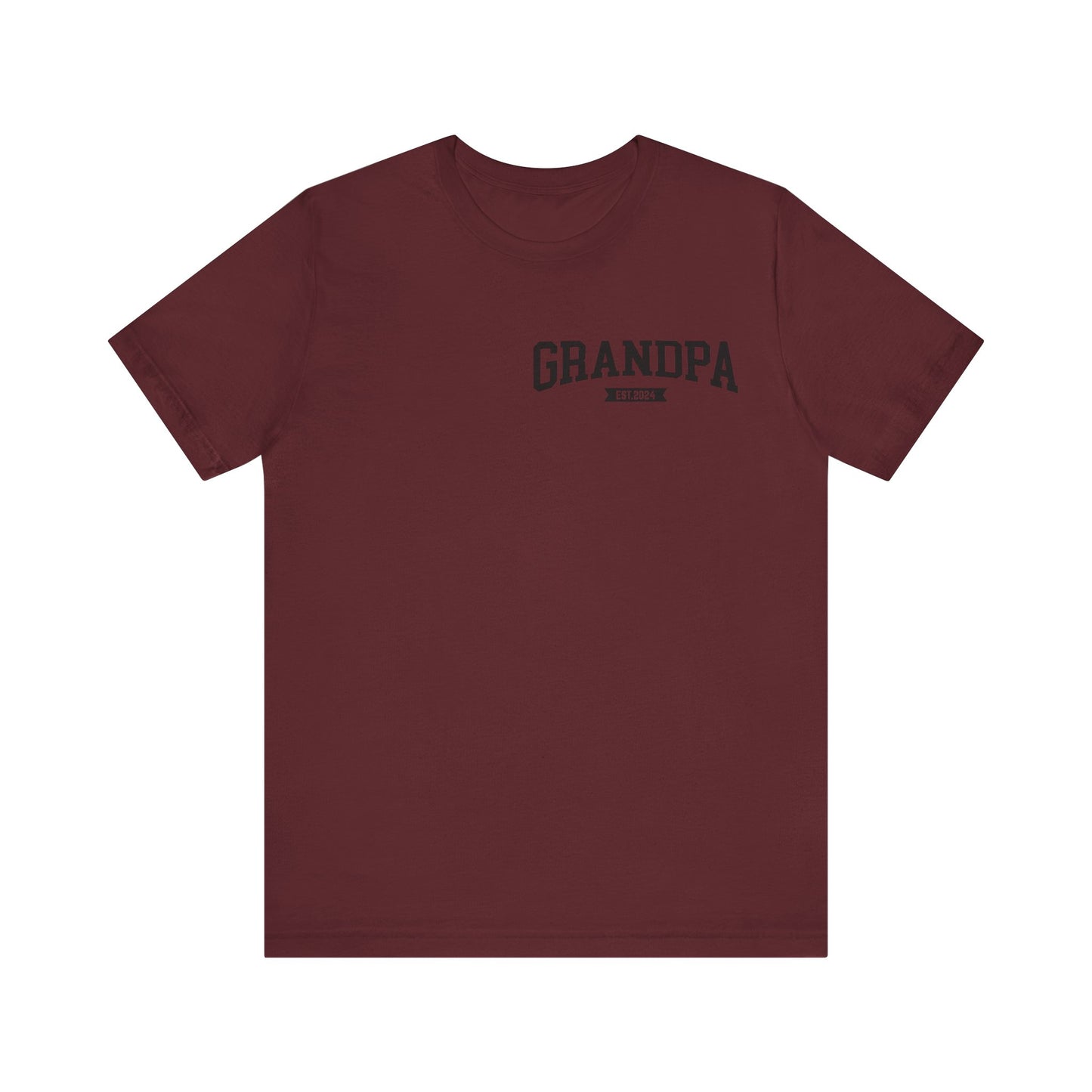 New Grandpa Est Pocket Design Shirt, Custom Father Day Shirt, Custom Fathers day Gift, Custom Grandpa Shirt, Fathers Shirt Dad shirt, T1654