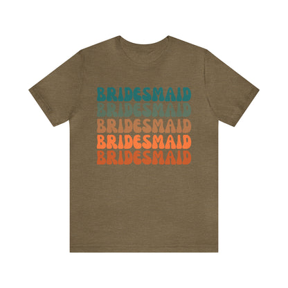 Retro Bridesmaid TShirt, Bridesmaid Shirt for Women, T288