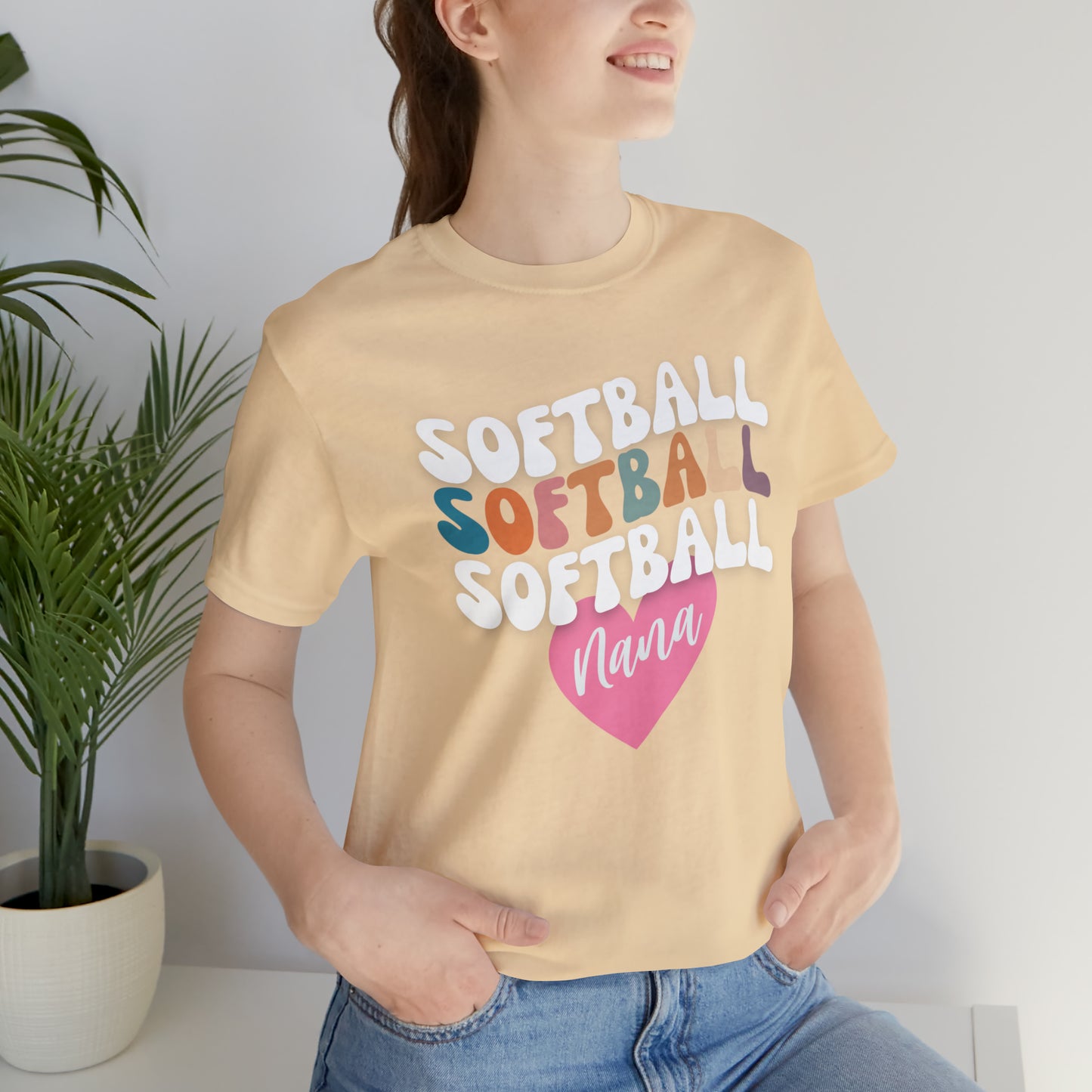 Softball Nana Shirt, Cute Softball Shirt for Grandma, Retro Softball Nana Shirt, Shirt for Nana, T330