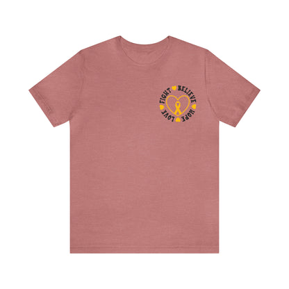 Childhood Cancer Football Shirt, Cancer Survivor Gift, Motivational Shirt, Cancer Fighter Support Shirt, Cancer Warrior, T675