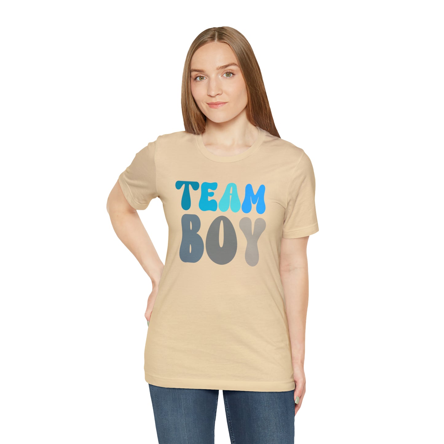 Cute Baby Announcement Shirt for Gender Reveal, Team Boy Shirt for Gender Reveal, Gender Announcement Gift for Her, T398