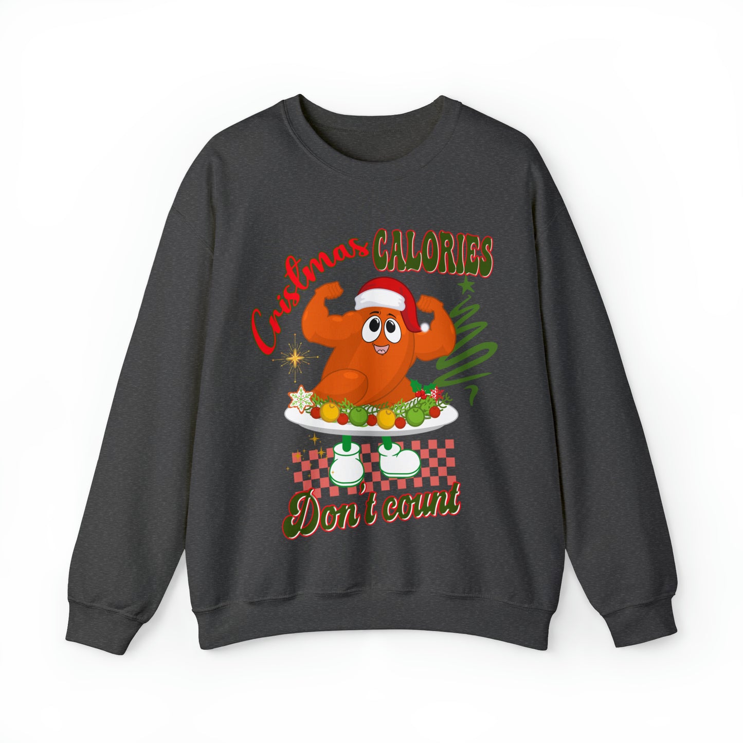 Christmas Calories Don't Count Sweatshirt, Funny Christmas Sweatshirt, Christmas Gift, Xmas calories Sweatshirt, Christmas calories, S875