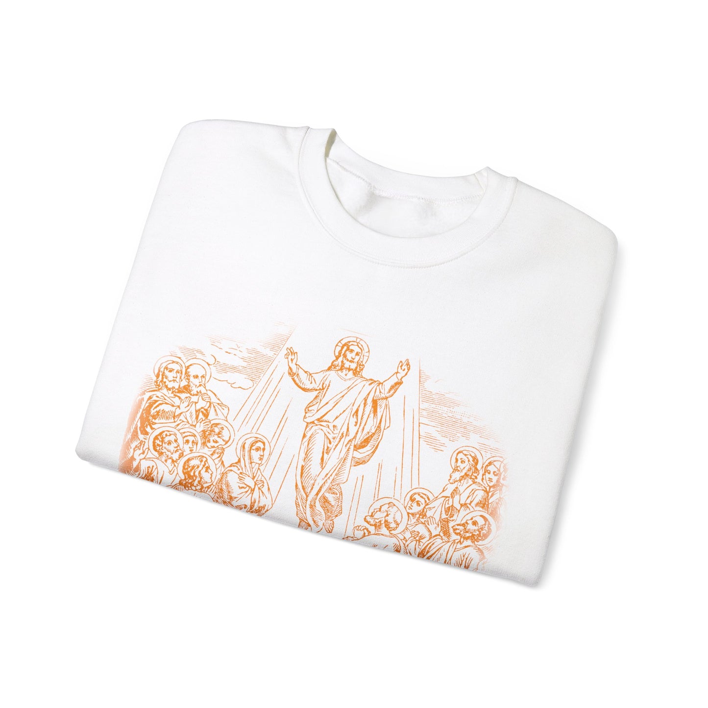 Vintage The Ascent of Jesus Into Heaven On The Fortieth Day After The Resurrection Sweatshirt, Christian gifts, Religious Sweatshirt, S1591