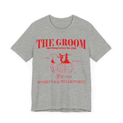 The Groom Bachelor Party Shirts, Groomsmen Shirt, Custom Bachelor Party Gifts, Group Bachelor Shirt, Fishing Bachelor Party Shirt, 12 T1604