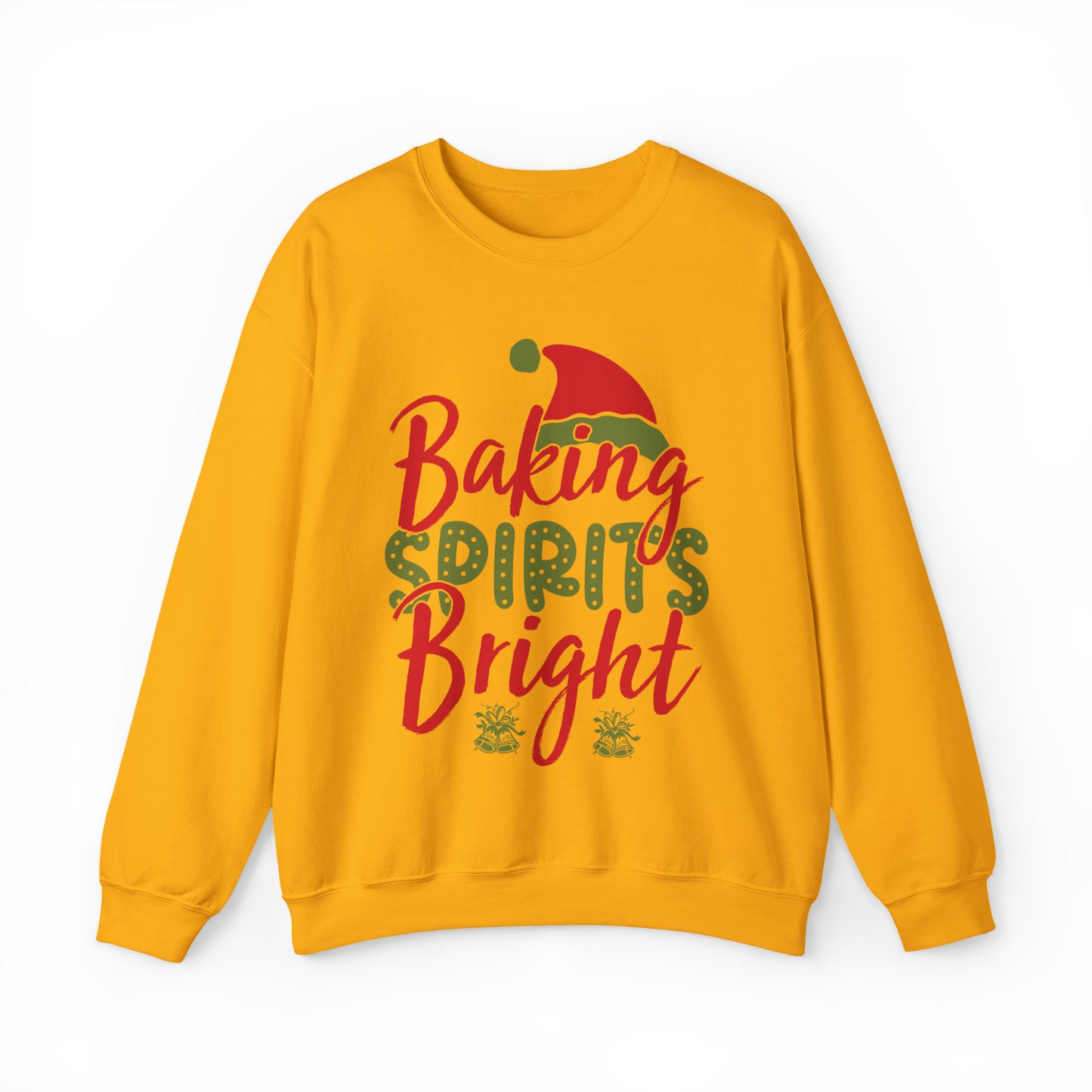 Baking Spirits Bright Sweatshirt, Christmas Cookie Sweatshirt, Funny Baker Sweatshirt, Gift For Cookie Lover, Cute Christmas Cookie, SW927