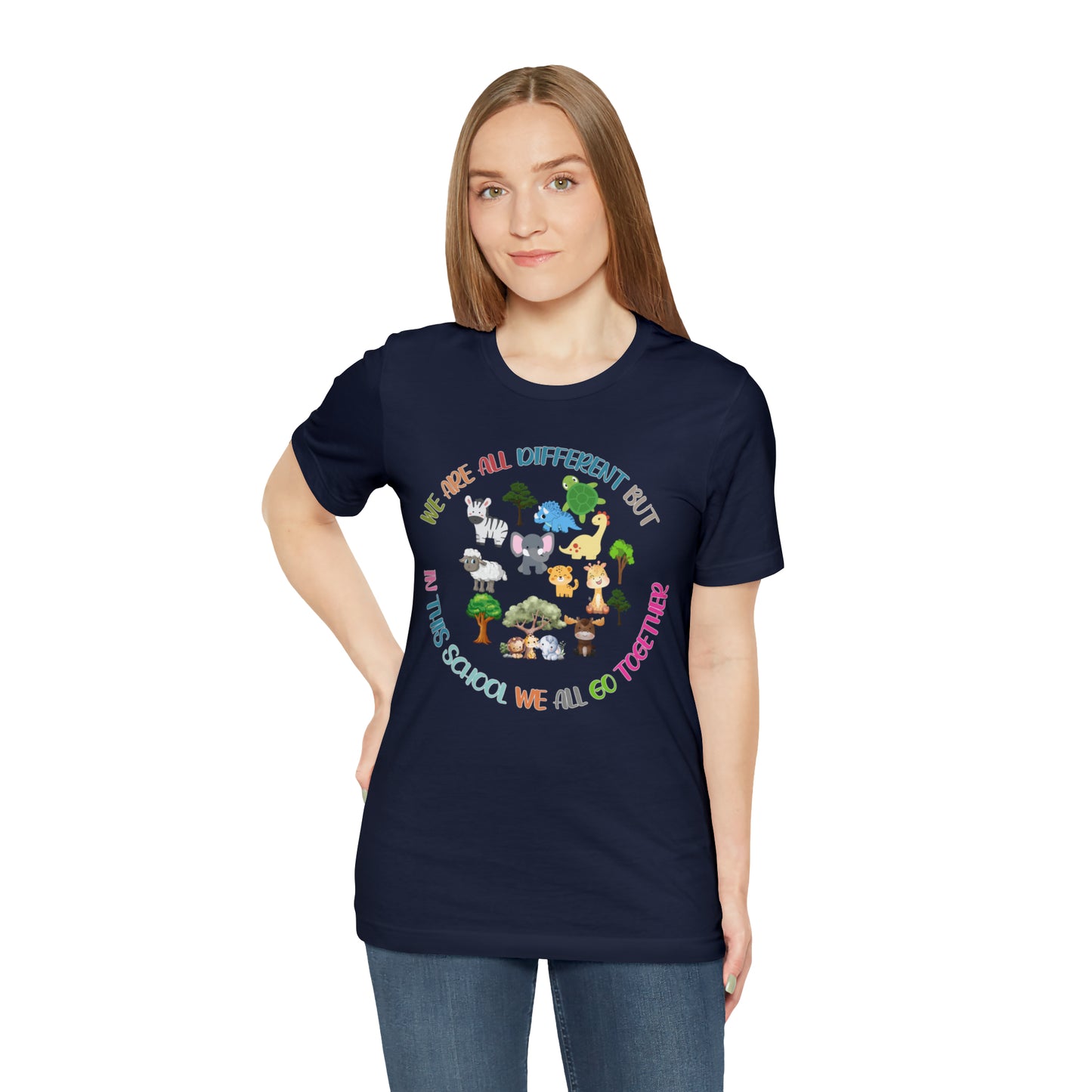 We Are Different But In This School We All Swim Together Shirt, Cute Teacher Shirt, Teacher Appreciation Shirt, T384