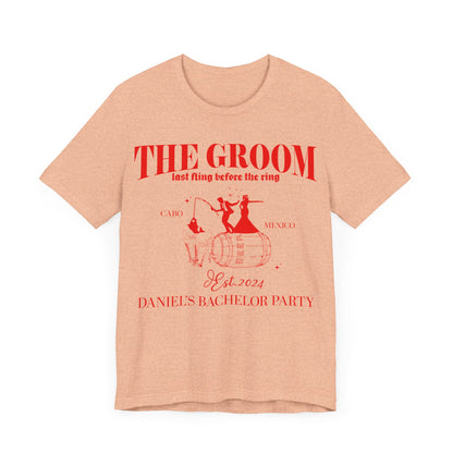 The Groom Bachelor Party Shirts, Groomsmen Shirt, Custom Bachelor Party Gifts, Group Bachelor Shirt, Fishing Bachelor Party Shirt, 12 T1604