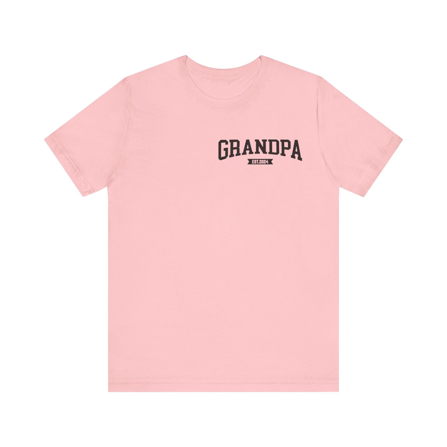 New Grandpa Est Pocket Design Shirt, Custom Father Day Shirt, Custom Fathers day Gift, Custom Grandpa Shirt, Fathers Shirt Dad shirt, T1654