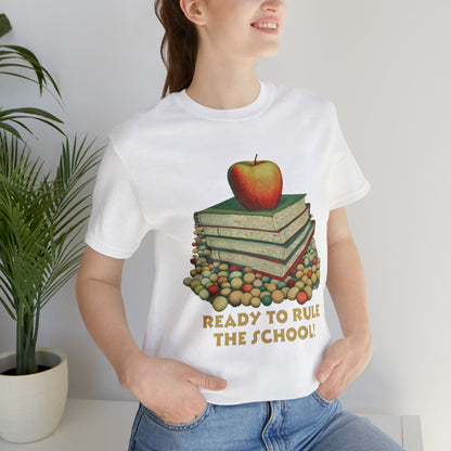 Back to school shirt funny for student - Ready to rule the school, T152